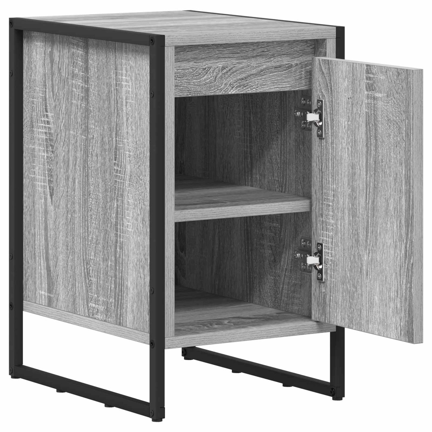 Sengebord 2 pcs Grå Sonoma 39,5 x 30 x 50 cm Konstrueret træ