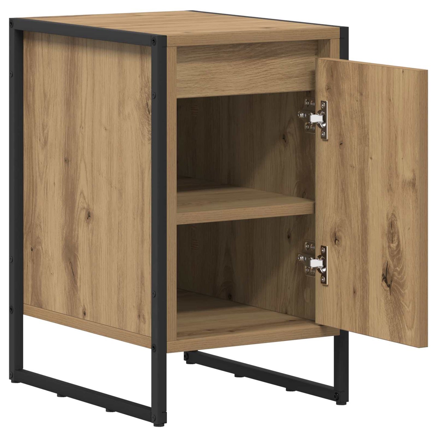 Sengebord 2 pcs Artisan eg 39,5 x 30 x 50 cm Konstrueret træ