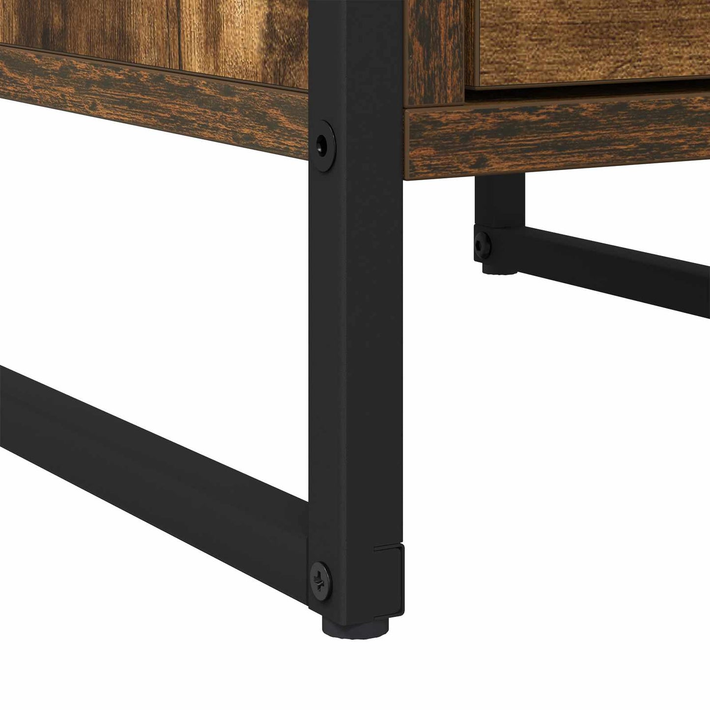Sengebord 2 pcs Røget Eg 39,5 x 30 x 50 cm Konstrueret træ