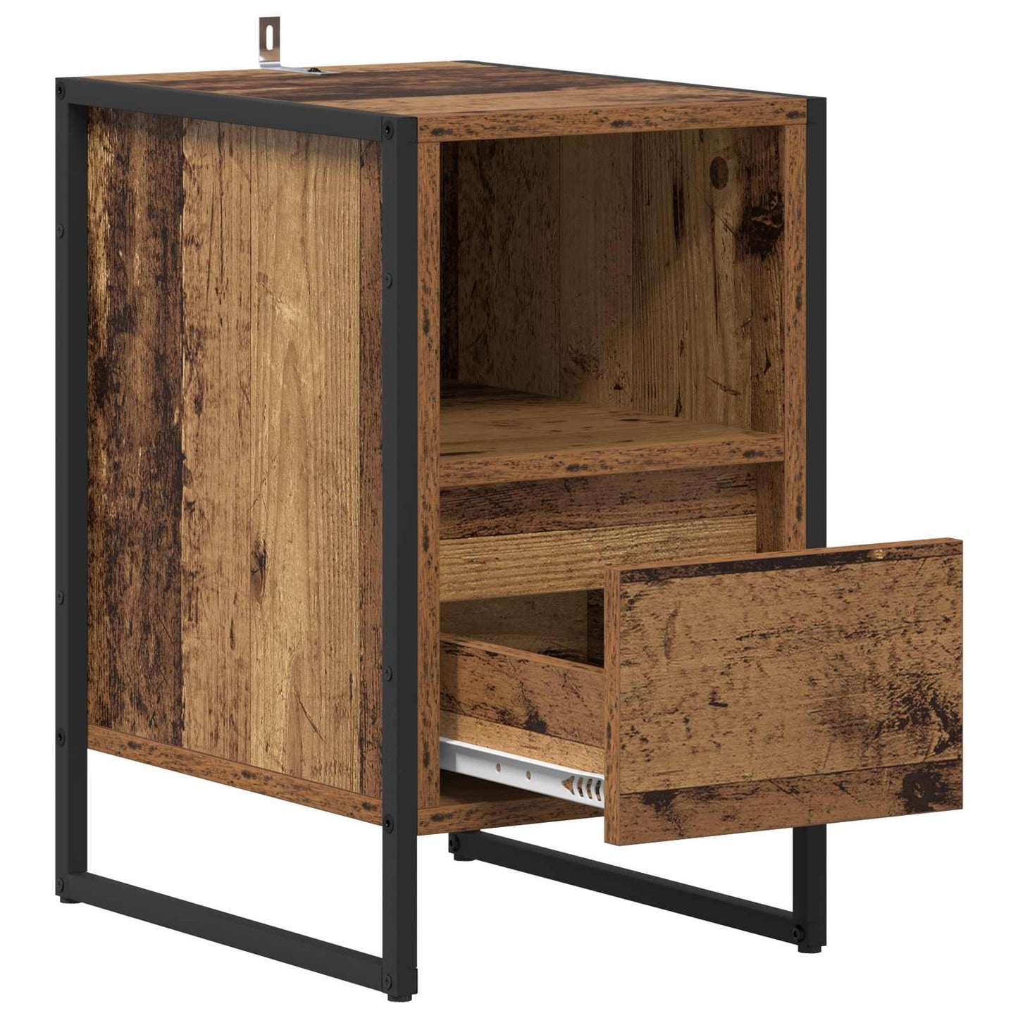 Sengebord 2 pcs Gammelt træ 39,5 x 30 x 50 cm Konstrueret træ
