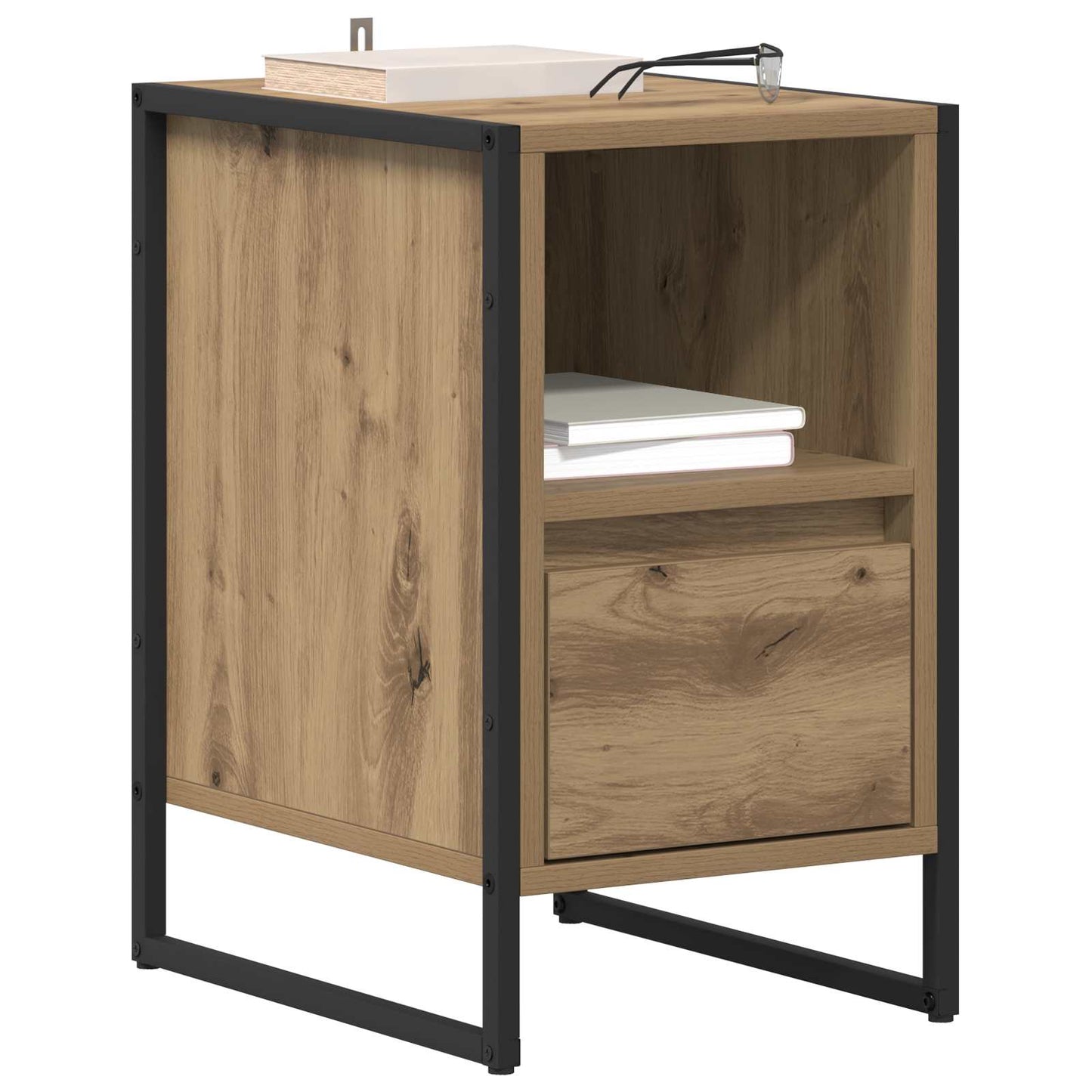 Sengebord 2 stk. Artisan eg 39,5 x 30 x 50 cm Konstrueret træ