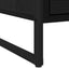 Sengebord med skuffe Sort eg 50 x 39,5 x 50 cm Konstrueret træ