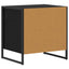 Sengebord 2 pcs Sort eg 50 x 39,5 x 50 cm Konstrueret træ