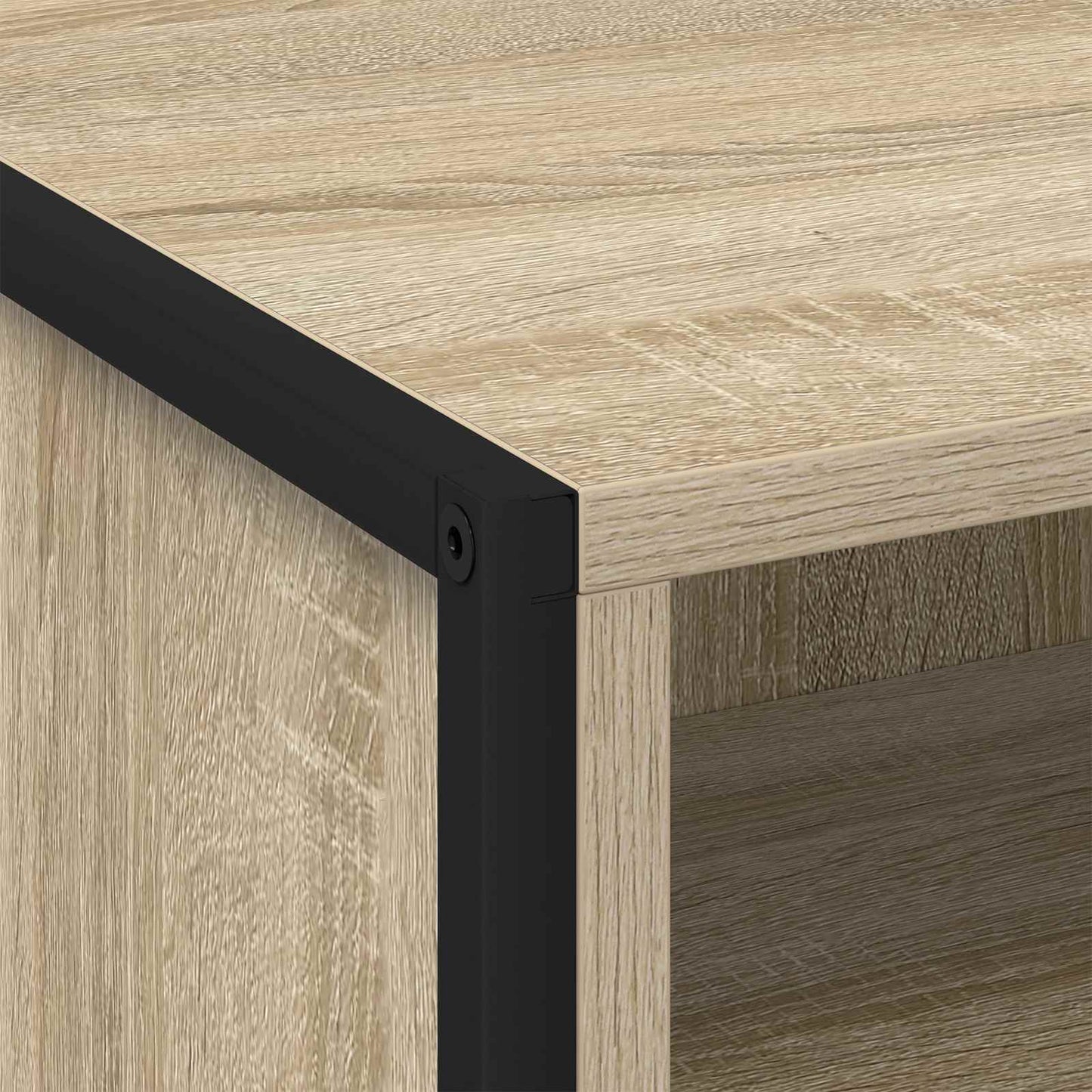 Sengebord 2 pcs Sonoma 50 x 39,5 x 50 cm Konstrueret træ