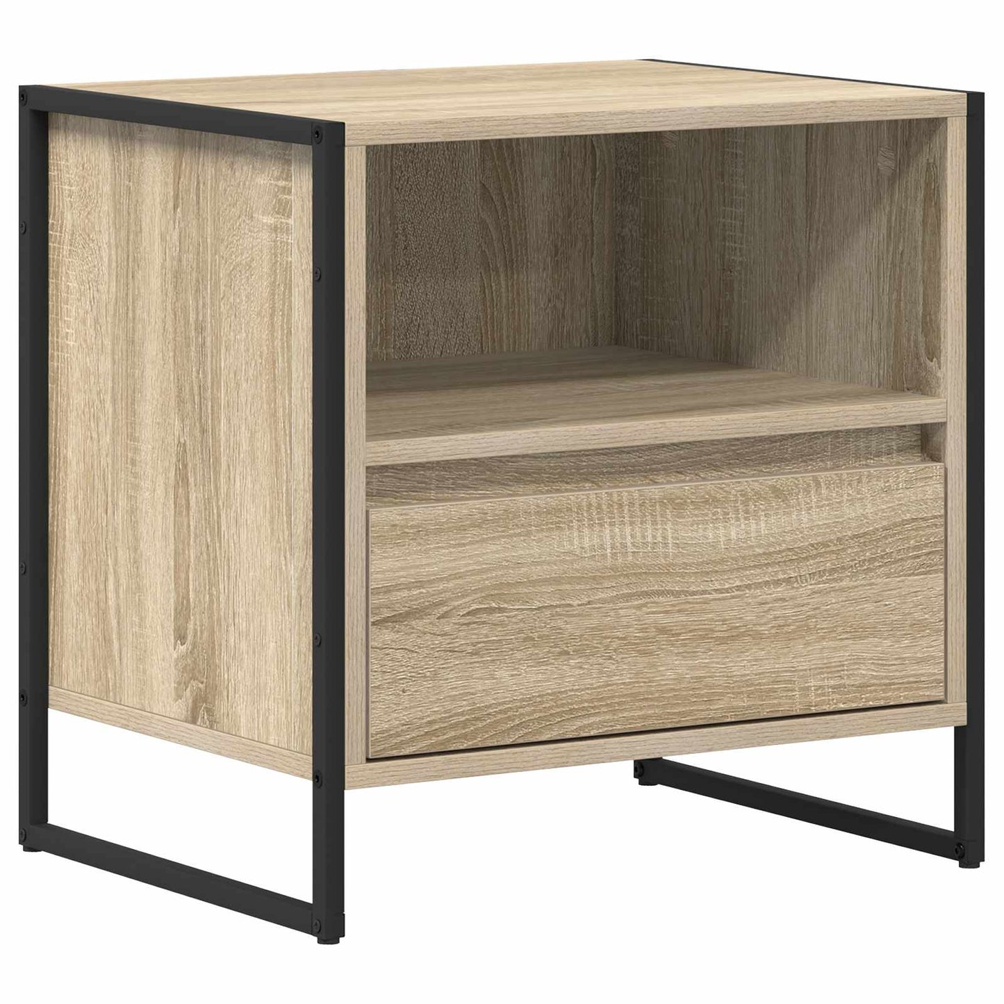 Sengebord 2 pcs Sonoma 50 x 39,5 x 50 cm Konstrueret træ