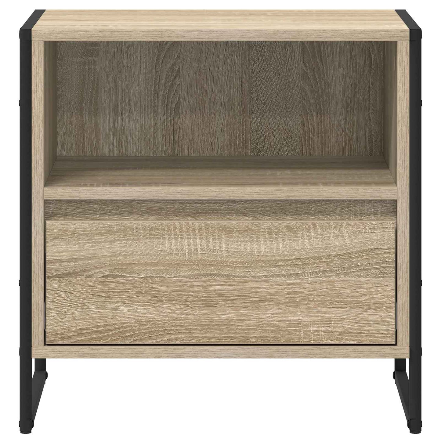 Sengebord 2 pcs Sonoma 50 x 39,5 x 50 cm Konstrueret træ