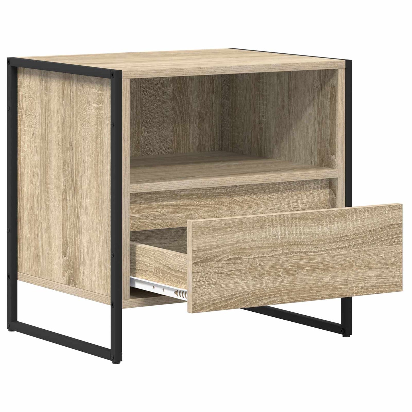 Sengebord 2 pcs Sonoma 50 x 39,5 x 50 cm Konstrueret træ