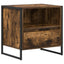 Sengebord 2 pcs Røget Eg 50 x 39,5 x 50 cm Konstrueret træ
