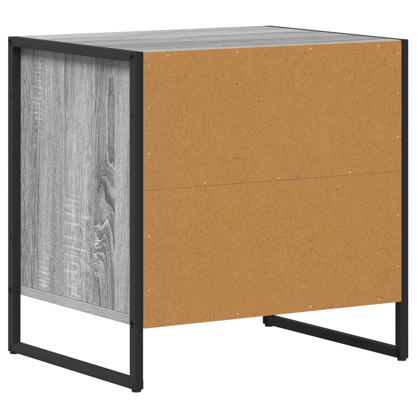 Sengebord 2 pcs Grå Sonoma 50 x 39,5 x 50 cm Konstrueret træ