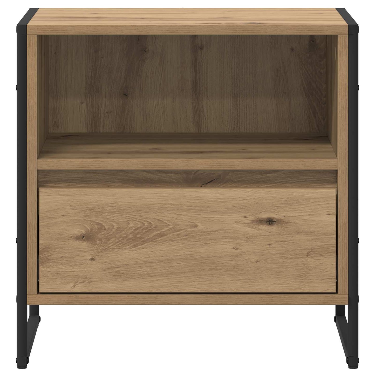 Sengebord 2 pcs Artisan eg 50 x 39,5 x 50 cm Konstrueret træ