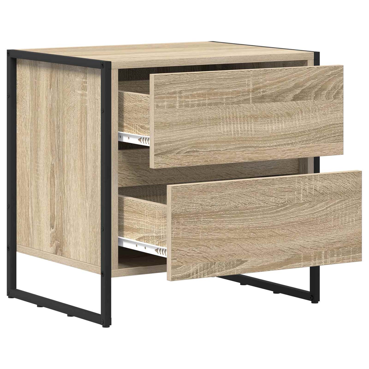Sengebord med skuffe Sonoma 50 x 39,5 x 50 cm Konstrueret træ