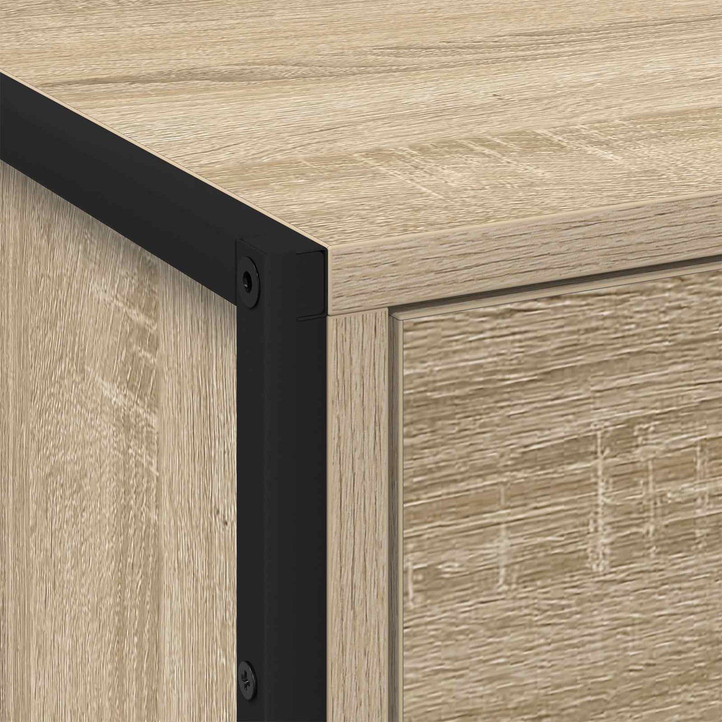 Sengebord 2 pcs Sonoma 50 x 39,5 x 50 cm Konstrueret træ