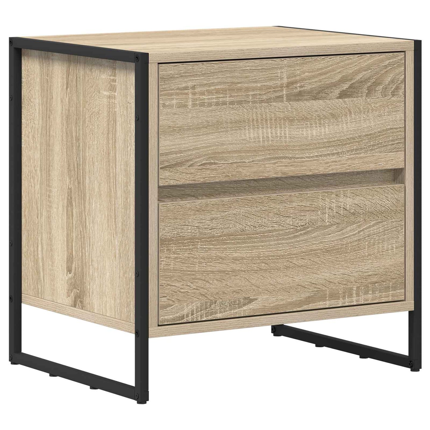 Sengebord 2 pcs Sonoma 50 x 39,5 x 50 cm Konstrueret træ