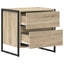 Sengebord 2 pcs Sonoma 50 x 39,5 x 50 cm Konstrueret træ