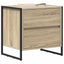 Sengebord 2 pcs Sonoma 50 x 39,5 x 50 cm Konstrueret træ