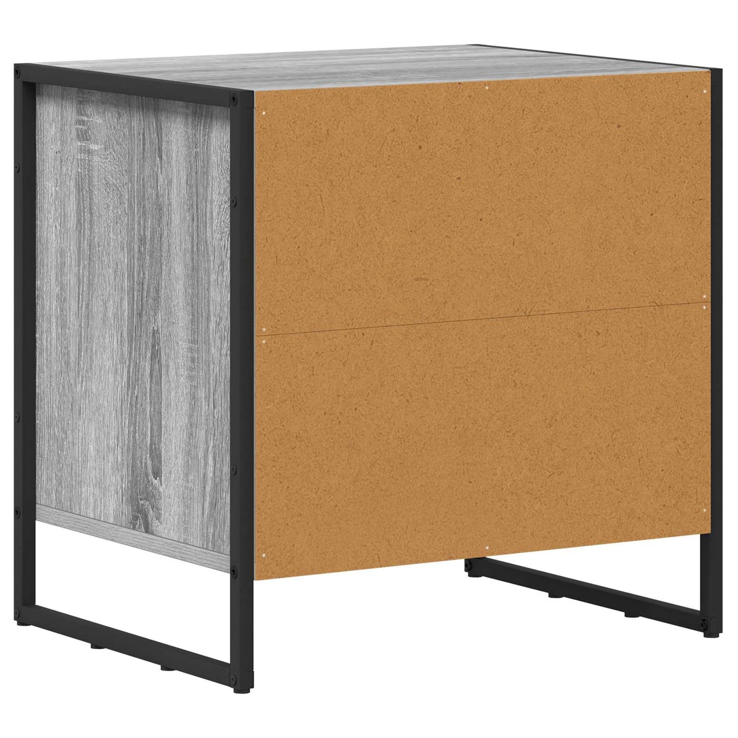 Sengebord 2 pcs Grå Sonoma 50 x 39,5 x 50 cm Konstrueret træ