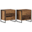 Sengebord 2 stk. Gammelt træ 50 x 39,5 x 50 cm Konstrueret træ