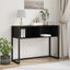 Endebord Sort eg 100 x 36 x 75 cm Konstrueret træ