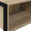 Endebord med opbevaring Sonoma 100 x 36 x 75 cm Konstrueret træ