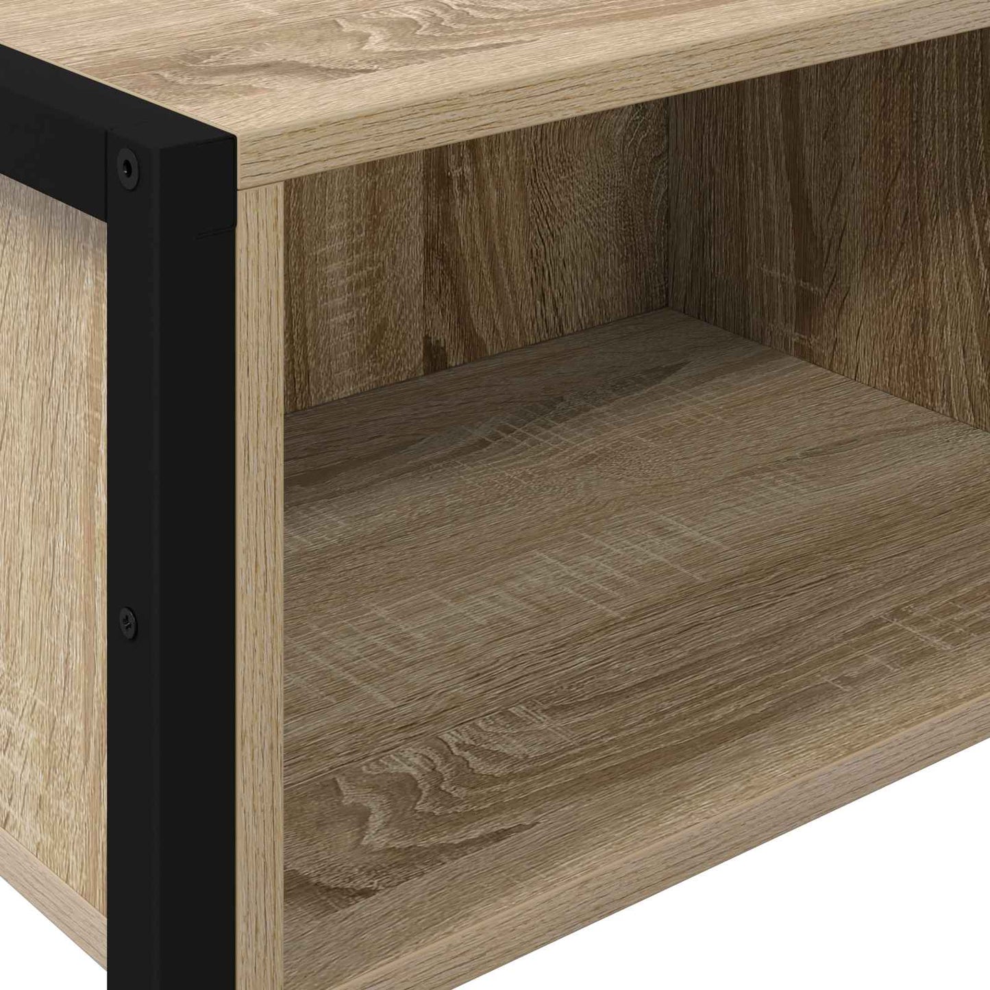 Endebord med opbevaring Sonoma 100 x 36 x 75 cm Konstrueret træ