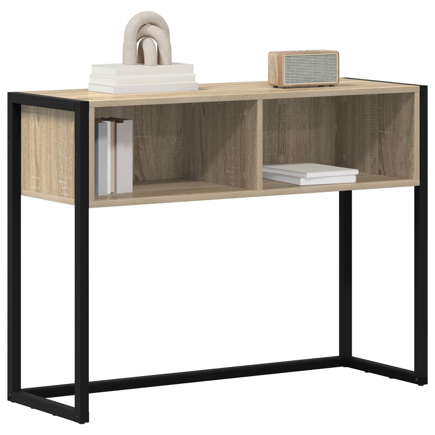 Endebord med opbevaring Sonoma 100 x 36 x 75 cm Konstrueret træ