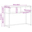 Endebord Artisan eg 100 x 36 x 75 cm Konstrueret træ