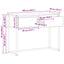 Endebord Artisan eg 100 x 36 x 75 cm Konstrueret træ