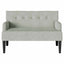 Chesterfield bænk Lysegrå 112 x 65,5 x 75 cm Fløjl