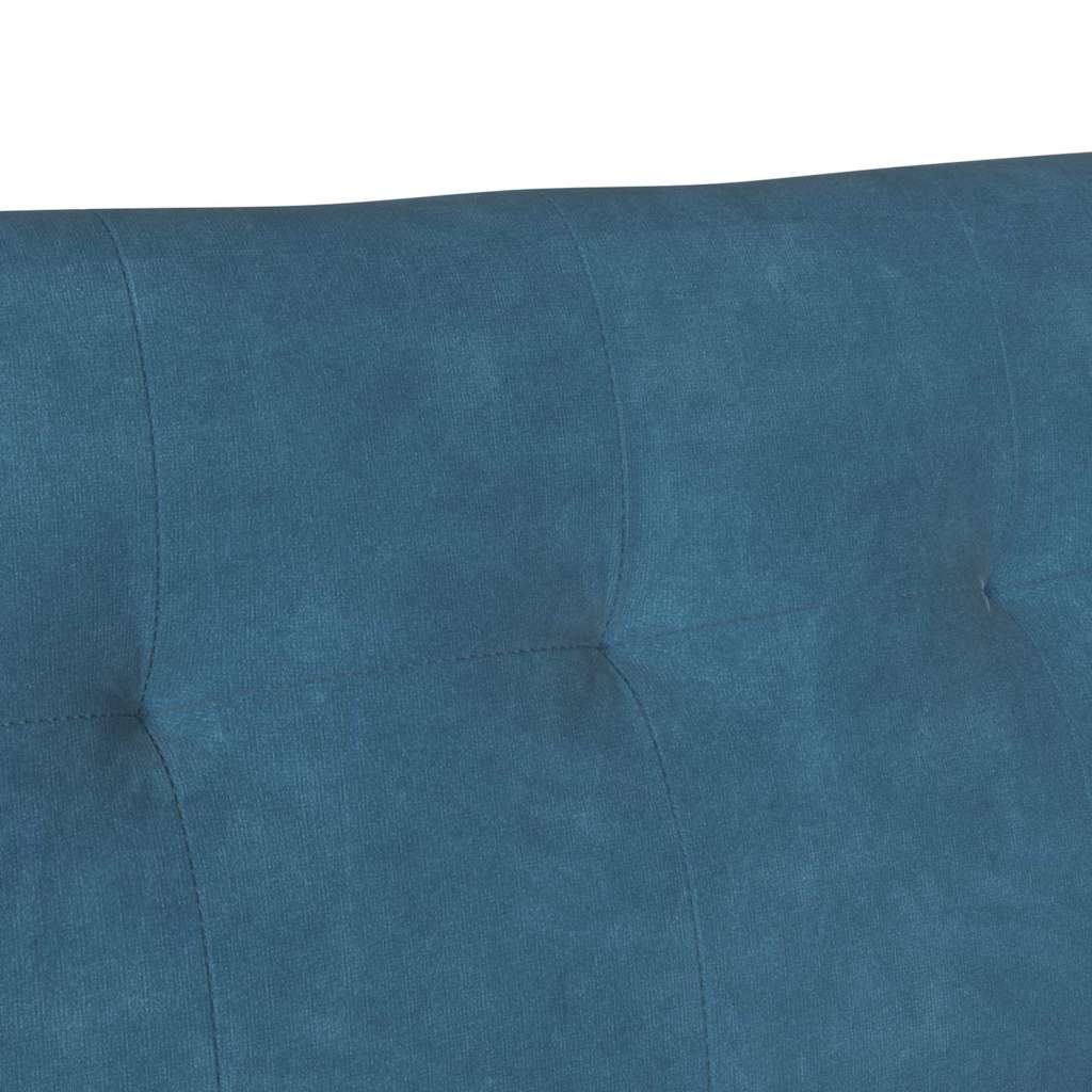 Chesterfield bænk Blå 112 x 65,5 x 75 cm Fløjl