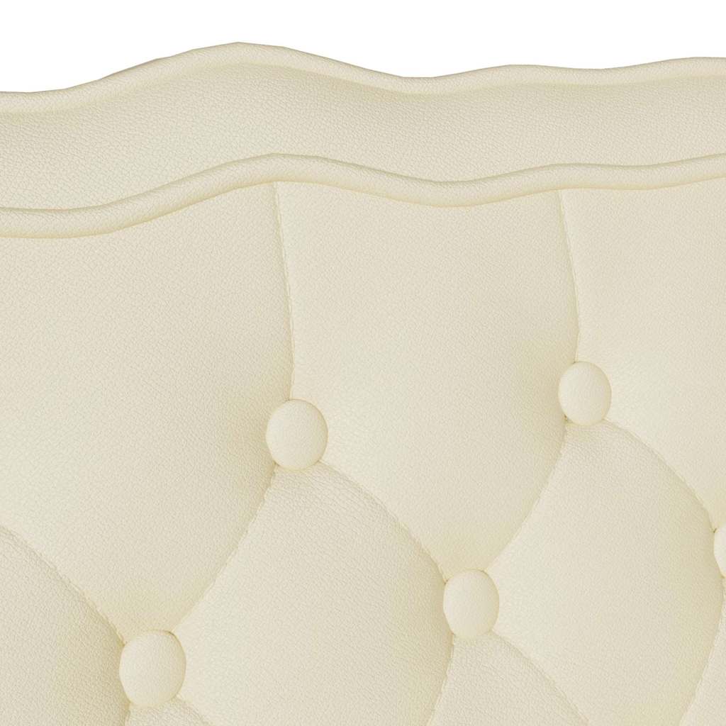 Chesterfield bænk Creme 119,5 x 64,5 x 75 cm Faux læder