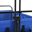 Foldbar indkøbsvogn med bremser Blå 89 x 63 x 96 cm