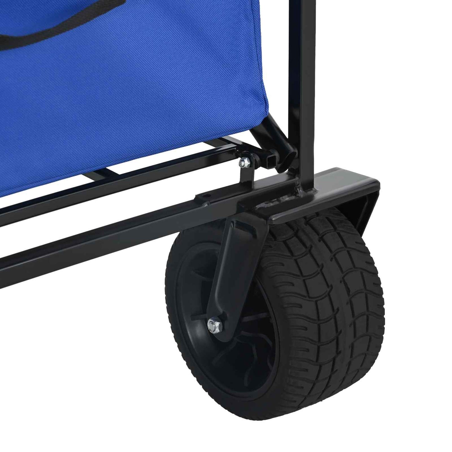 Foldbar indkøbsvogn med bremser Blå 89 x 63 x 96 cm
