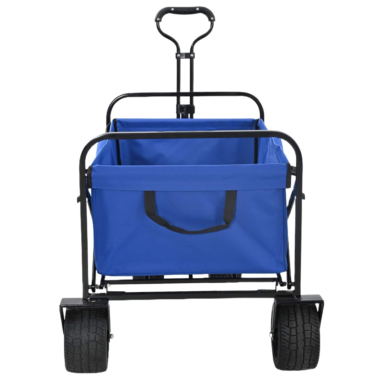 Foldbar indkøbsvogn med bremser Blå 89 x 63 x 96 cm