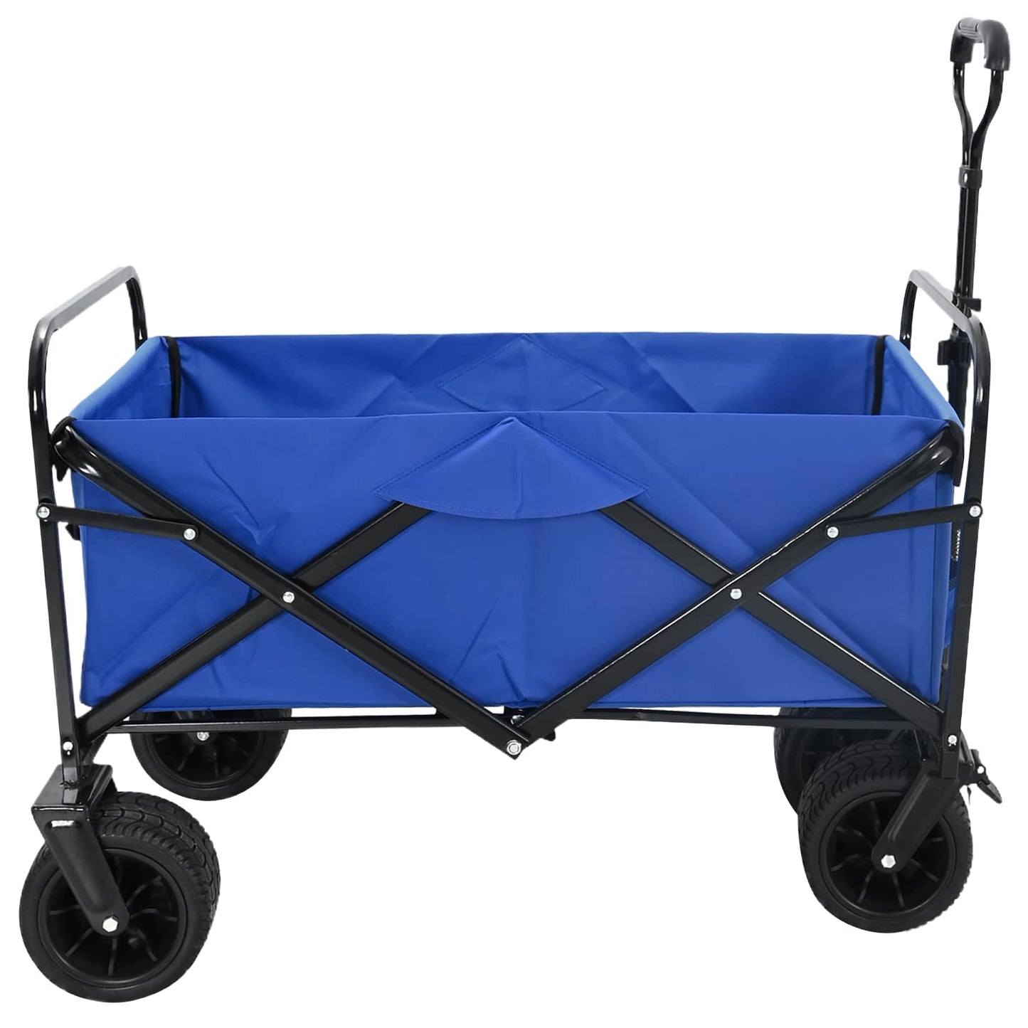 Foldbar indkøbsvogn med bremser Blå 89 x 63 x 96 cm