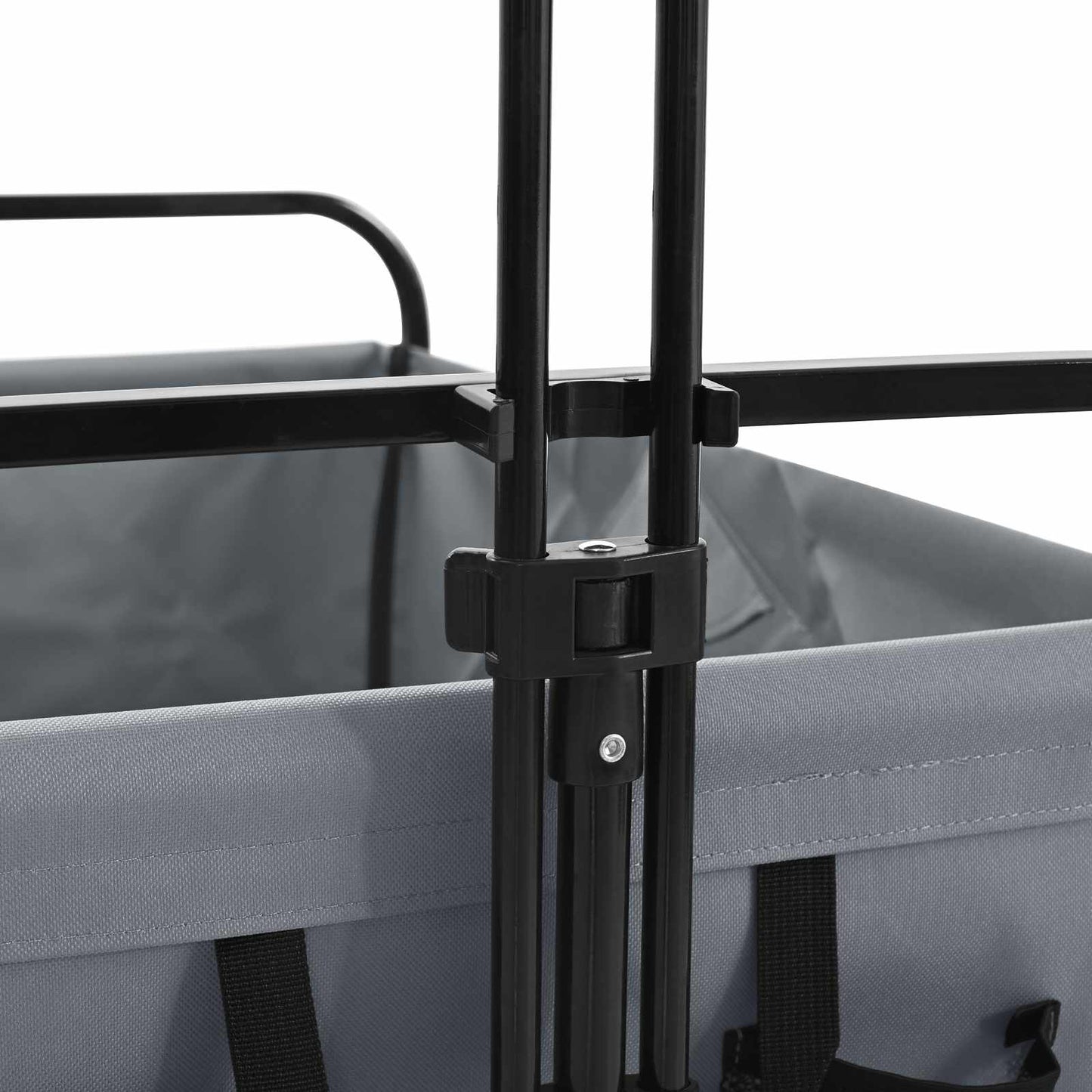 Foldbar indkøbsvogn med bremser Grå 89 x 63 x 96 cm