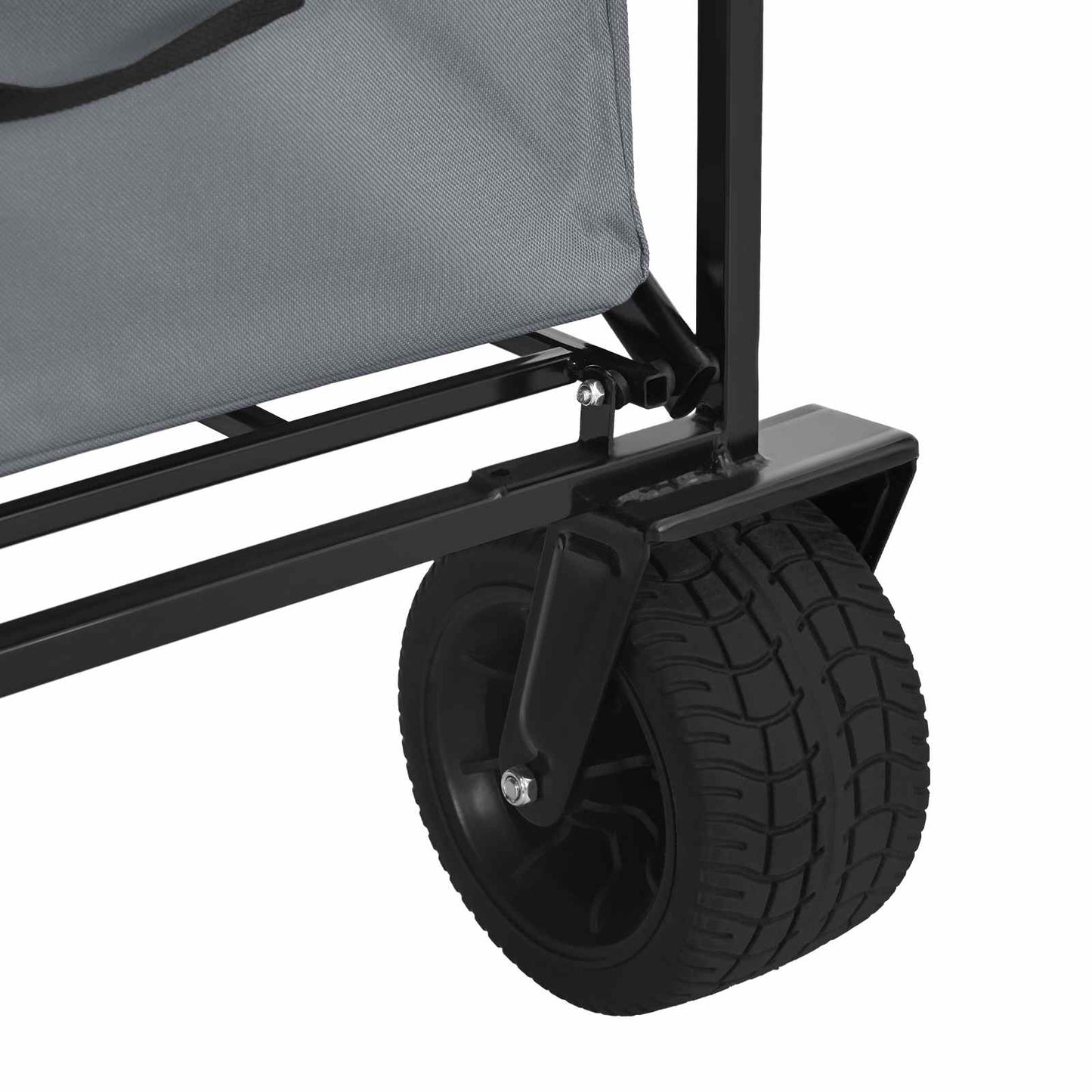 Foldbar indkøbsvogn med bremser Grå 89 x 63 x 96 cm