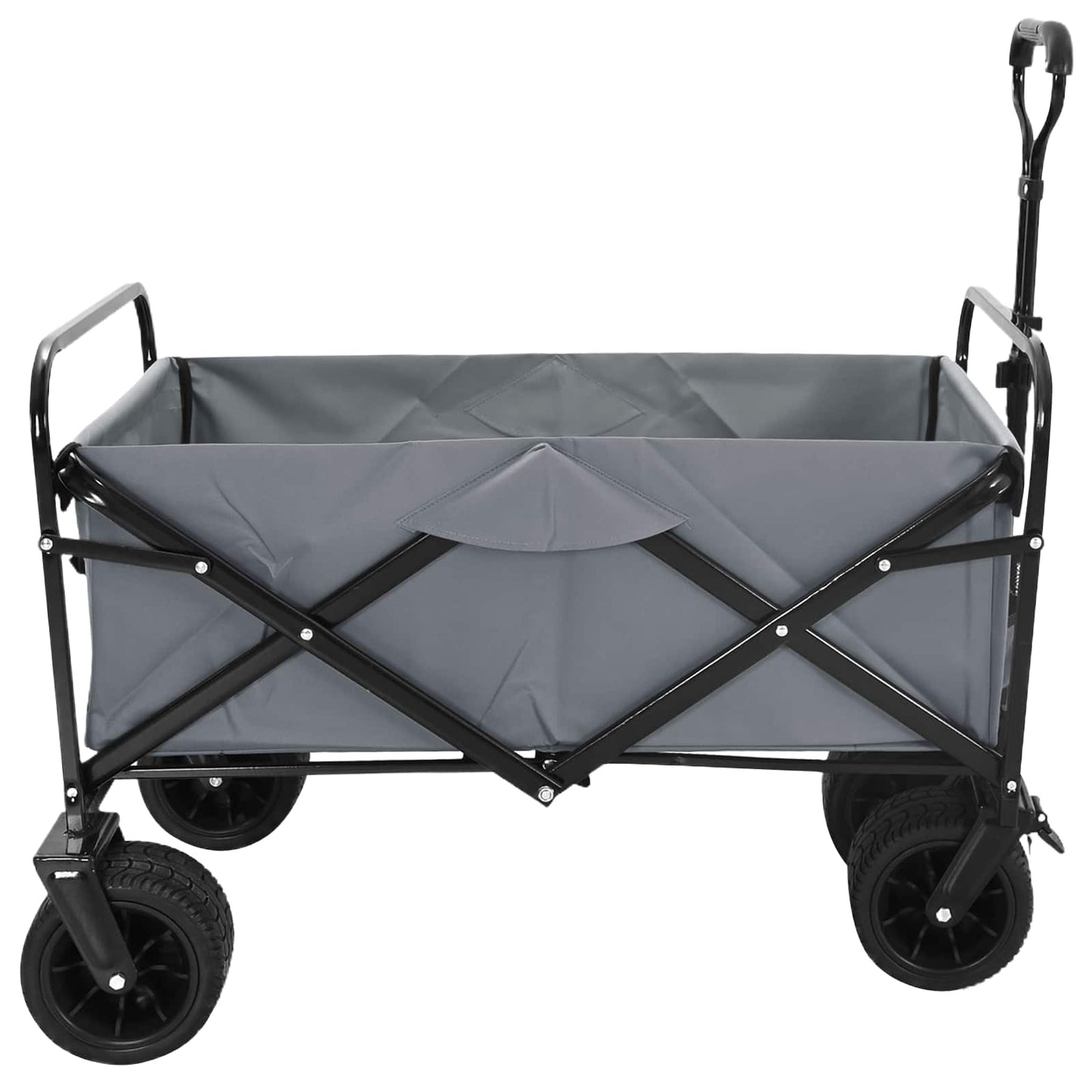 Foldbar indkøbsvogn med bremser Grå 89 x 63 x 96 cm