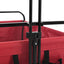 Foldbar indkøbsvogn med bremser Rød 89 x 63 x 96 cm