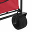 Foldbar indkøbsvogn med bremser Rød 89 x 63 x 96 cm