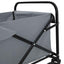 Foldbar indkøbsvogn med bremser Grå 94 x 53 x 99 cm Oxford Stof