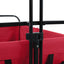 Foldbar indkøbsvogn med bremser Rød 94 x 53 x 99 cm Oxford Stof