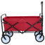 Foldbar indkøbsvogn med bremser Rød 94 x 53 x 99 cm Oxford Stof
