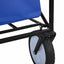 Foldbar indkøbsvogn med bremser Blå 94 x 53 x 99 cm Oxford Stof