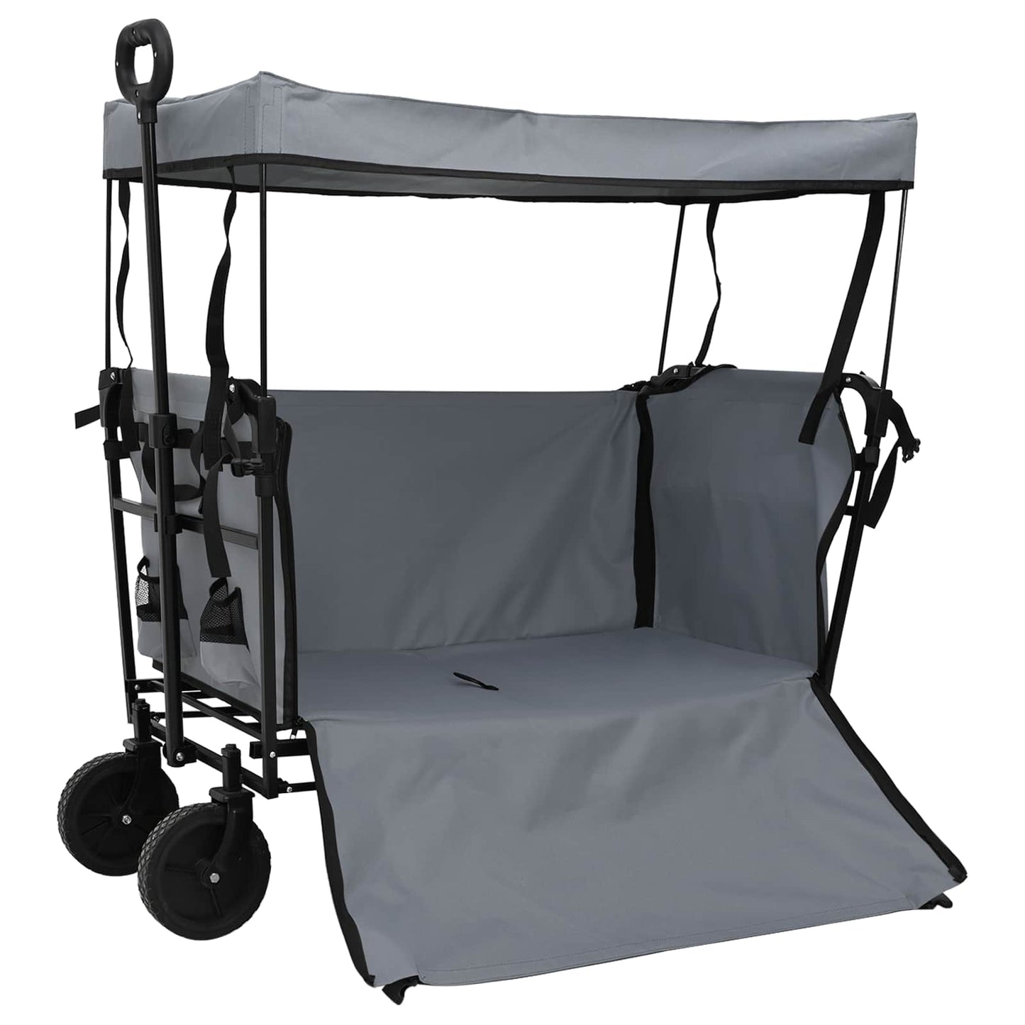 Foldbar håndvogn Grå 105 x 56,5 x 116 cm Oxford Stof