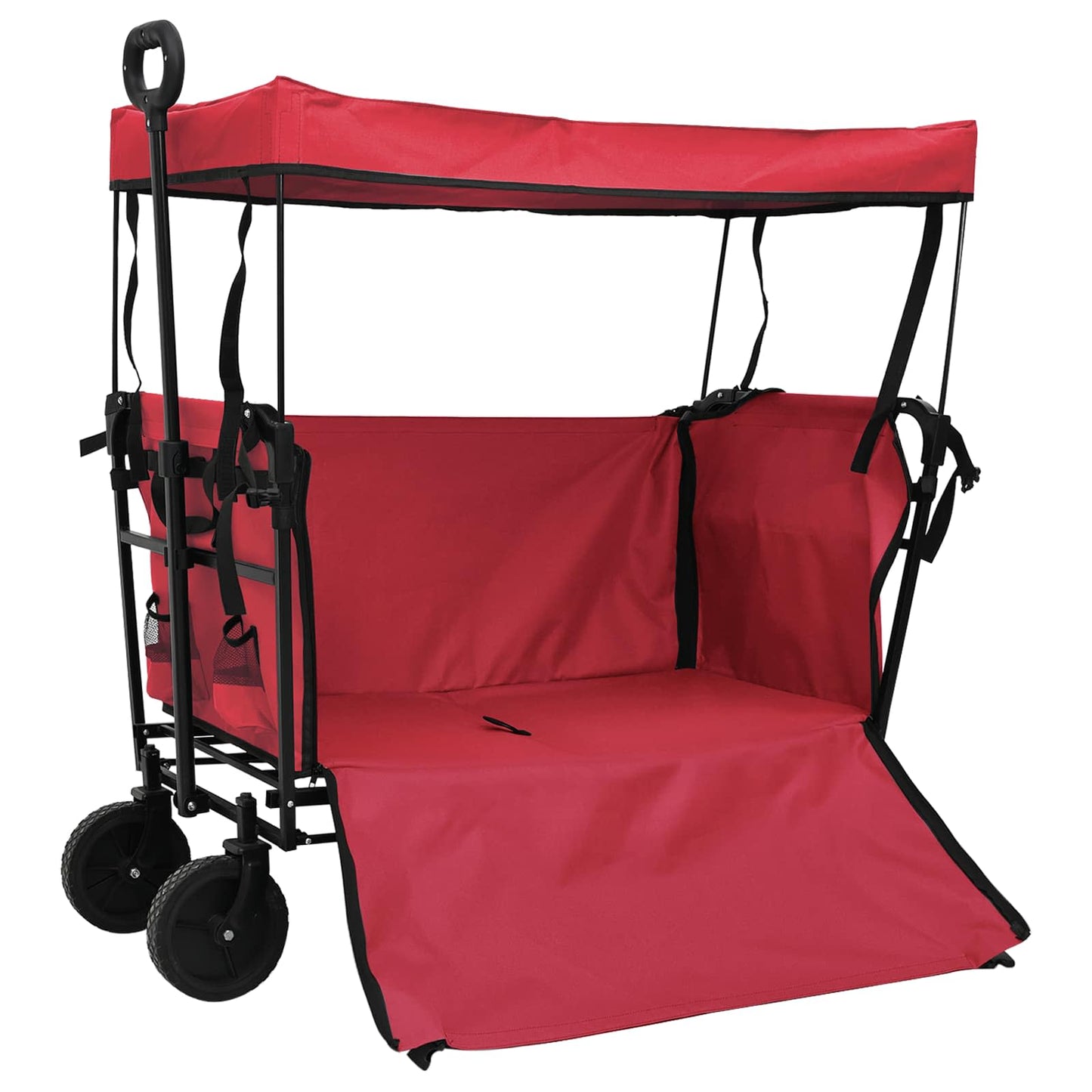 Foldbar håndvogn Rød 105 x 56,5 x 116 cm Oxford Stof