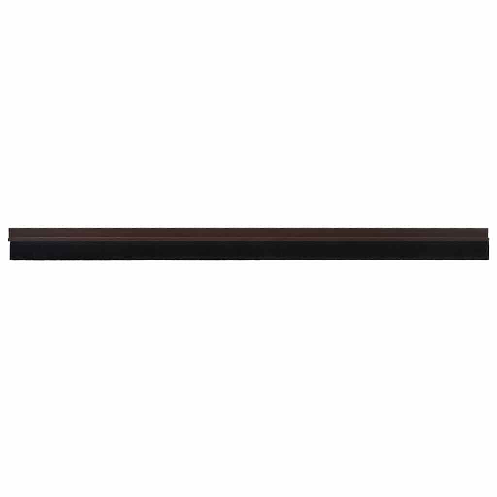Selvklæbende dørbørstetætninger 2 pcs Brun 100 cm