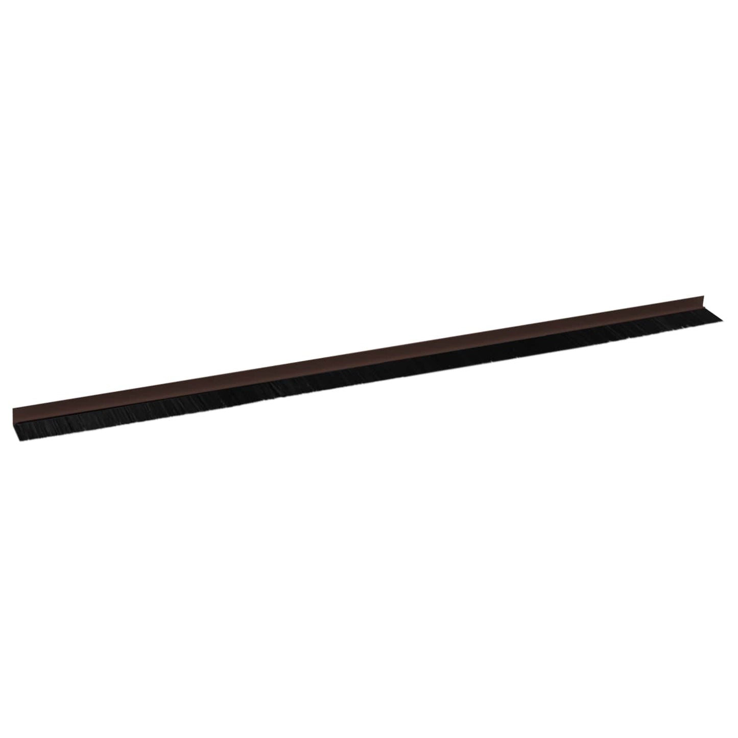 Selvklæbende dørbørstetætninger 2 pcs Brun 100 cm
