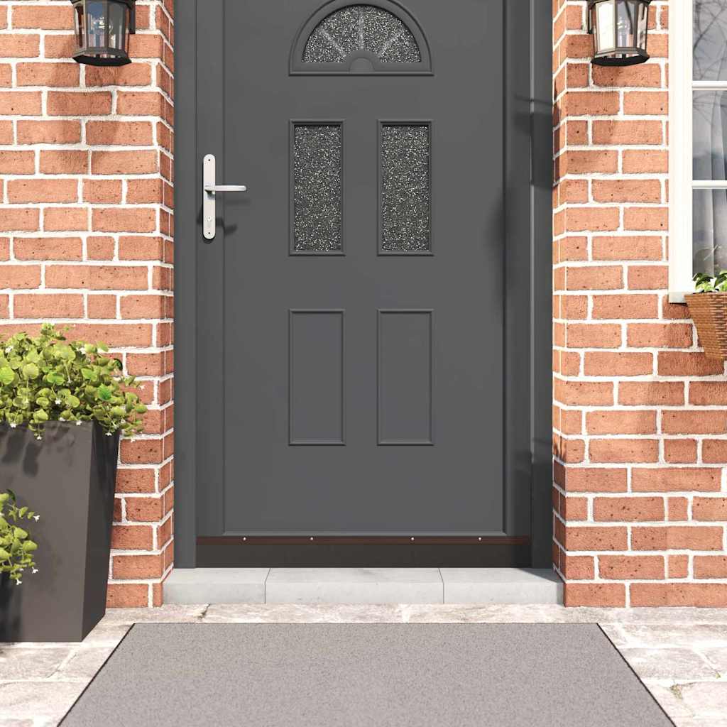 Skruemonterede dørbørste tætninger 2 pcs Brun 100 cm