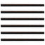 Skruemonterede dørbørste tætninger 6 pcs Brun 100 cm