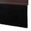 Skruemonterede dørbørste tætninger 6 pcs Brun 100 cm